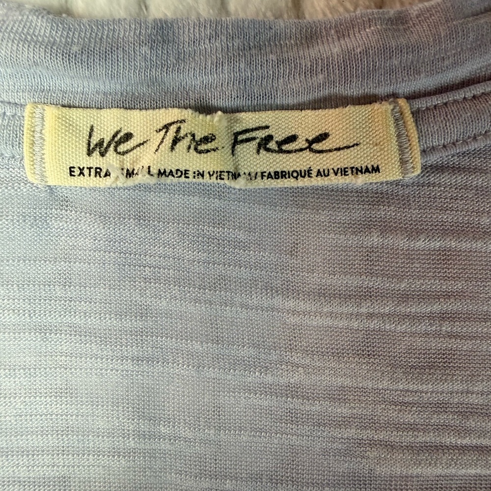 We The Free Light Blue Layered Top Size XS - Picture 6 of 10